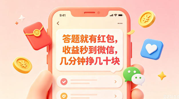 答题就有红包,收益秒到微信,几分钟挣几十块,学生党上班族宝妈都可以玩【揭秘】-问小徐资源库