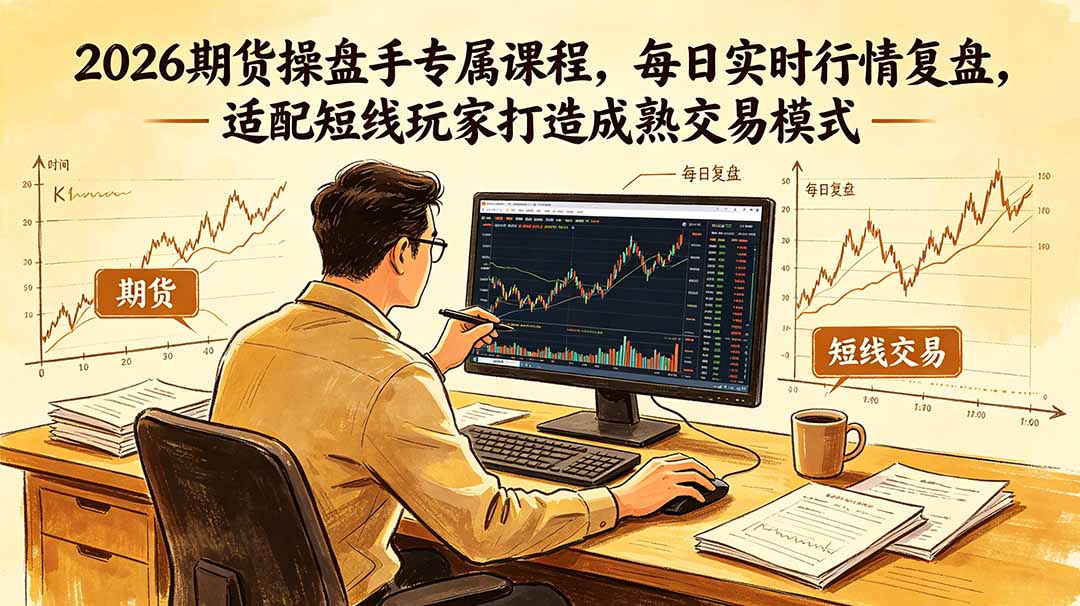 2026期货操盘手专属课程-更新6月，每日实时行情复盘，适配短线玩家打造成熟交易模式-问小徐资源库