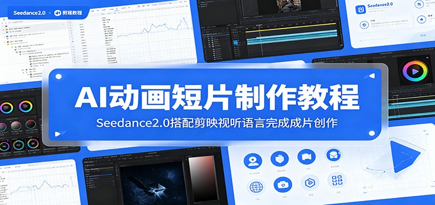 AI动画短片制作教程：Seedance2.0搭配剪映视听语言完成成片创作-问小徐资源库
