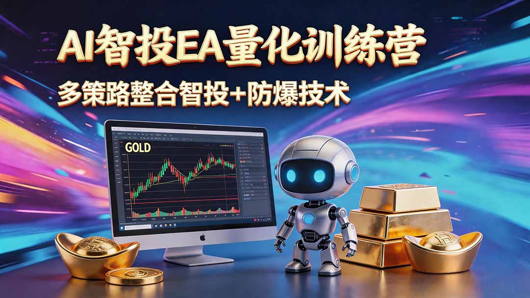 AI智投EA量化运营技术,自动化黄金操盘技术,小白也可以轻松上手日入1000+-问小徐资源库