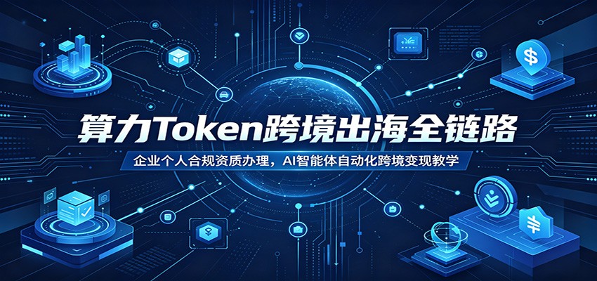 算力Token跨境出海全链路:企业个人合规资质办理,AI智能体自动化跨境变现教学-问小徐资源库