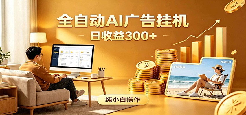 AI风口项目，全程解放双手，后台自动运行赚取收益，每天稳定收益300+-问小徐资源库