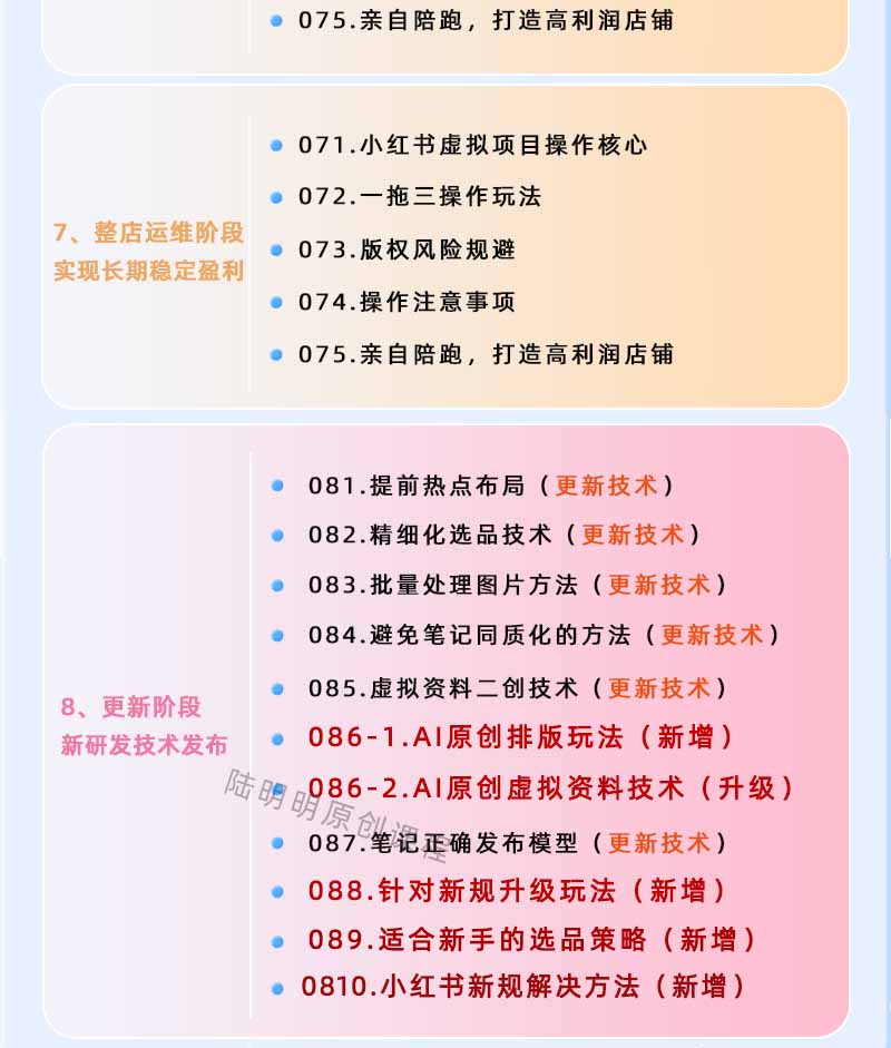 图片[4]-小红书虚拟项目特训班9.0，全面拥抱AI，批量产出原创PPT货源，单品/单店纯利润几万到几十W-问小徐资源库