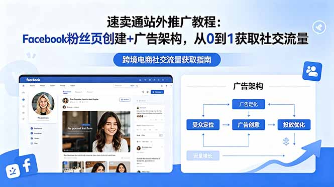 速卖通站外推广教程:Facebook粉丝页创建+广告架构,从0到1获取社交流量-问小徐资源库