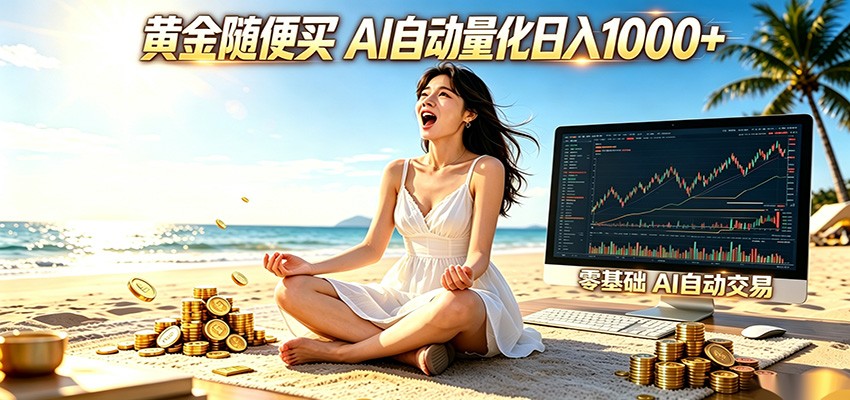 黄金随便买？AI自动外汇量化交易 在家当皇帝 日入1000+-问小徐资源库
