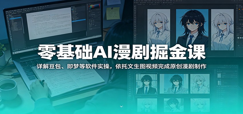 零基础AI漫剧掘金课：详解豆包、即梦等软件实操，依托文生图视频完成原创漫剧制作-问小徐资源库