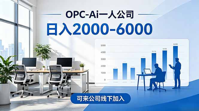 2026创业新风口—OPC一人公司模式震撼首发!日收益2000-6000+,项目绿色长久,安全稳健,合…-问小徐资源库