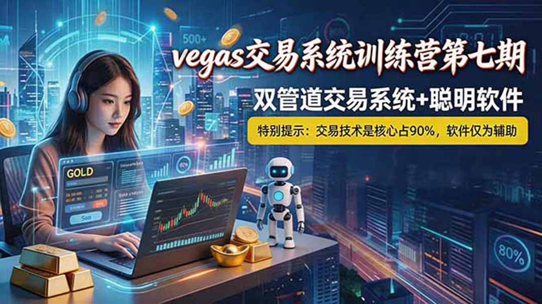【海外美金AI搬砖】Vegas交易技术+聪明软件， 黄金期货日赚50-1000U， 长期稳定，小白轻松上手-问小徐资源库