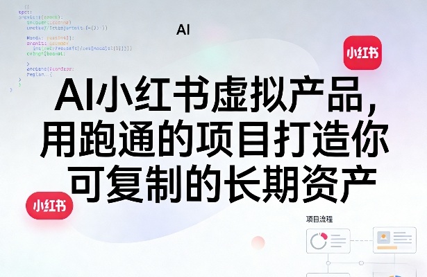 AI小红书虚拟产品，用跑通的项目打造你可复制的长期资产(更新)-问小徐资源库