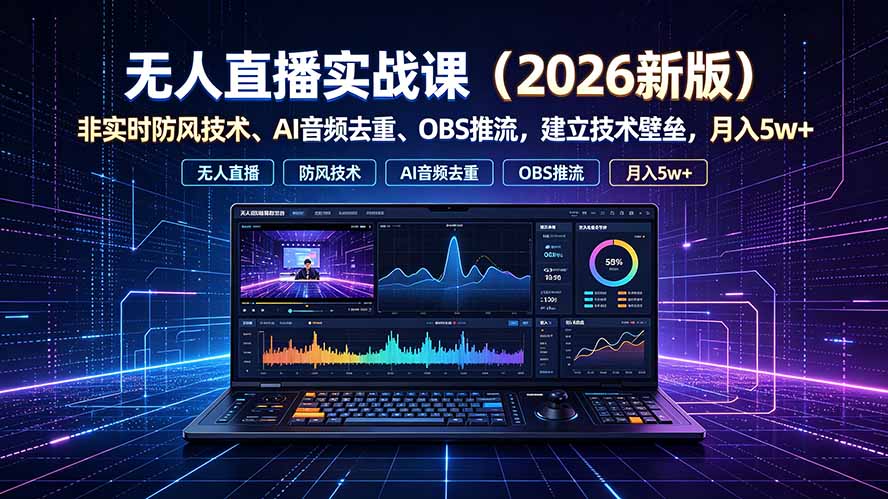 无人直播实战课(更新7月-问小徐资源库