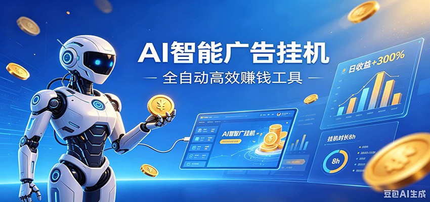 AI智能广告挂机,小白轻松上手,在家自动赚收益-问小徐资源库