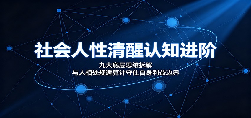 社会人性清醒认知进阶:九大底层思维拆解,与人相处规避算计守住自身利益边界-问小徐资源库