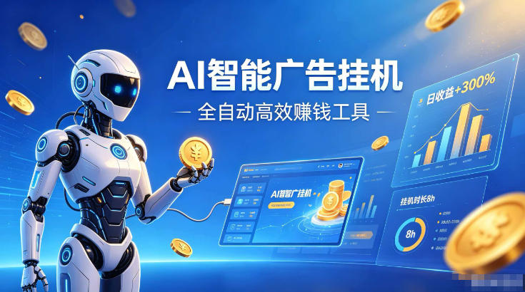 AI智能广告挂G，在家自动賺收益，全程无需人工操作、不用直播、不用拉人【揭秘】-问小徐资源库