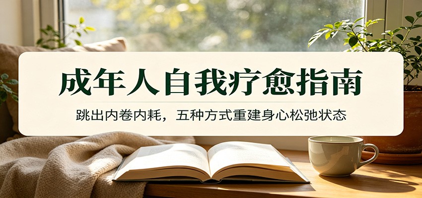 成年人自我疗愈指南：跳出内卷内耗，五种方式重建身心松弛状态-问小徐资源库