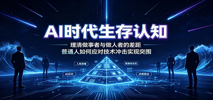 AI时代生存认知：理清做事者与做人者的差距，普通人如何应对技术冲击实现突围-问小徐资源库