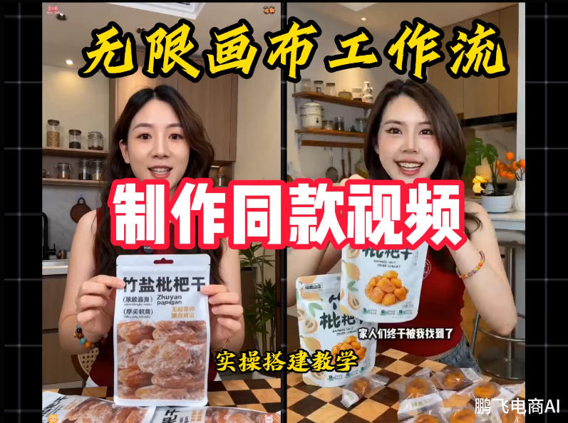 无限画布工作流一键复刻爆款带货视频，实操搭建，操作简单-问小徐资源库