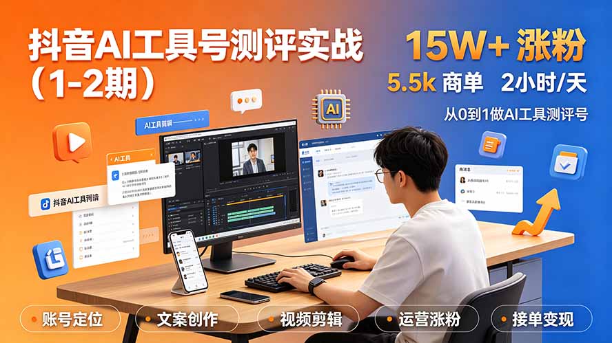抖音AI工具号测评实战(1-2期-问小徐资源库