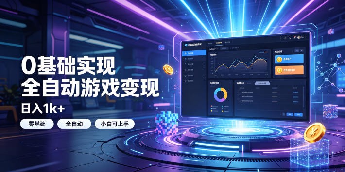 0基础实现全自动游戏变现，日入1k+，小白直接上手搞钱！【揭秘】-问小徐资源库