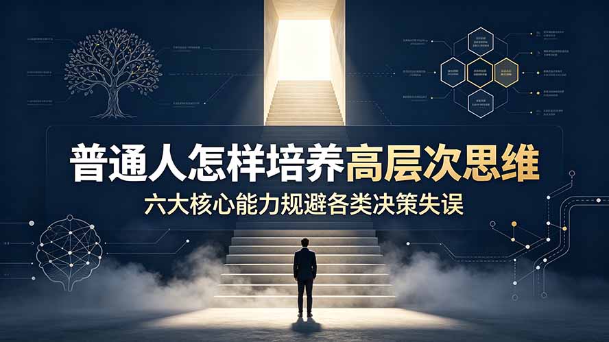 付费文章:普通人怎样培养高层次思维,六大核心能力规避各类决策失误-问小徐资源库