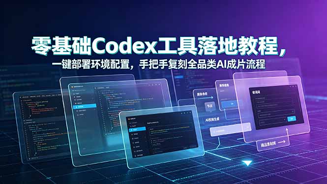 零基础Codex工具落地教程，一键部署环境配置，手把手复刻全品类AI成片流程-问小徐资源库