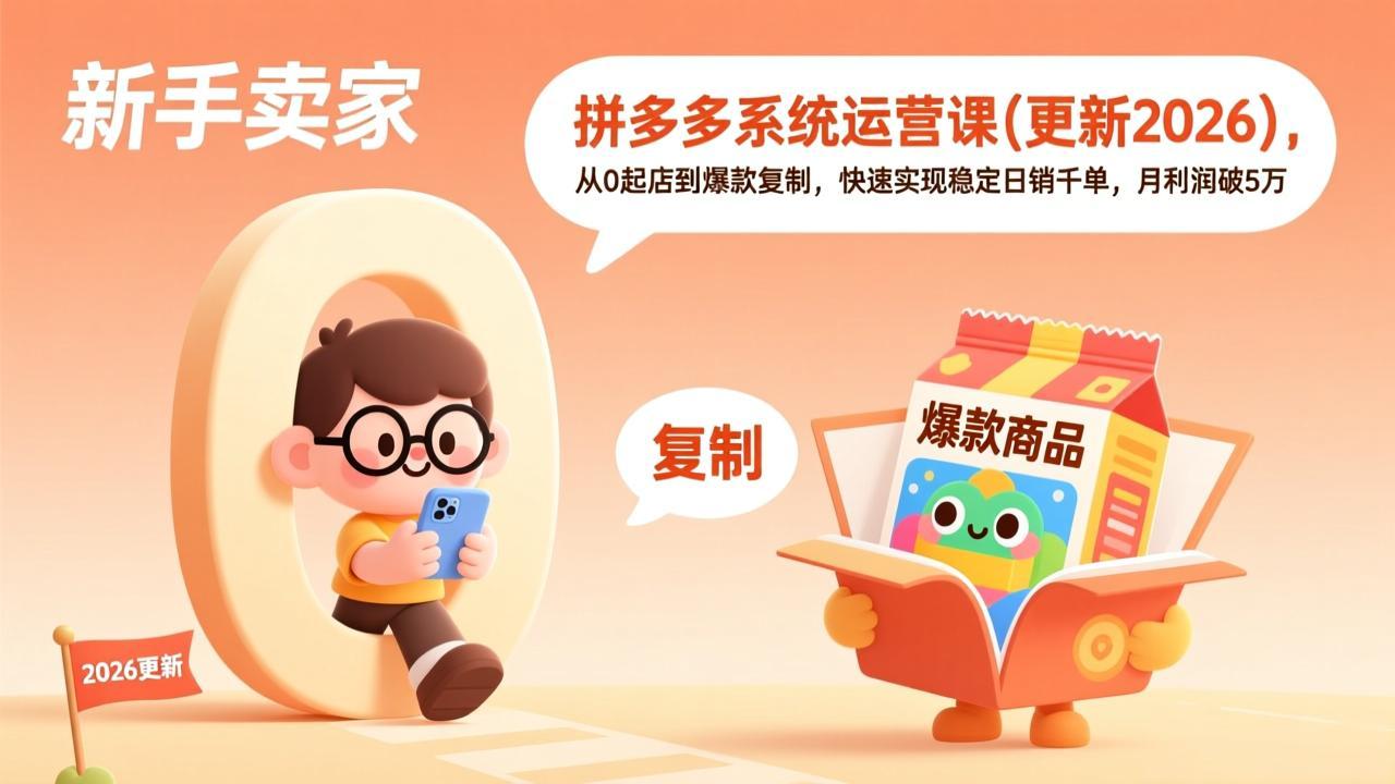 拼多多系统运营课(更新7月-问小徐资源库