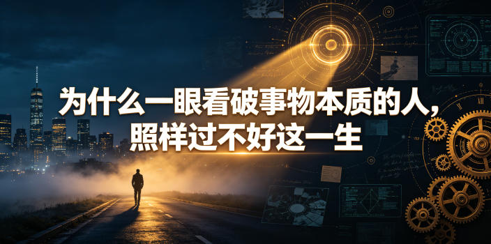 付费文章：为什么一眼看破事物本质的人，照样过不好这一生-问小徐资源库