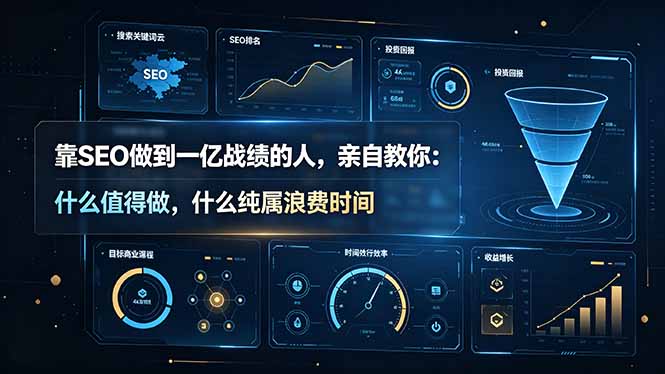 靠SEO做到一亿战绩的人，亲自教你：什么值得做，什么纯属浪费时间【原创双语字幕】-问小徐资源库