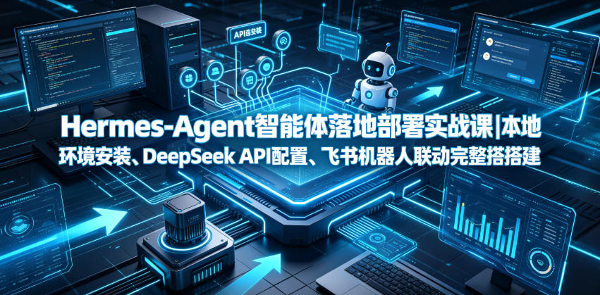 Hermes-Agent智能体落地部署实战课｜本地环境安装、DeepSeek API配置、飞书机器人联动完整搭建教程-问小徐资源库