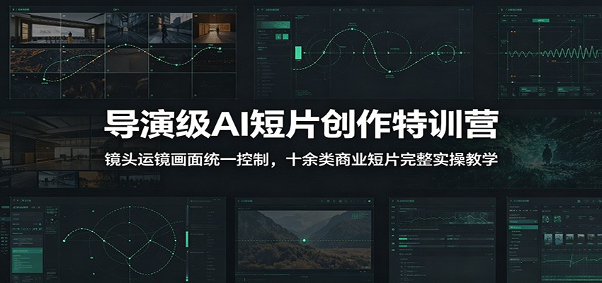 导演级AI短片创作特训营：镜头运镜画面统一控制，十余类商业短片完整实操教学(更新)-问小徐资源库