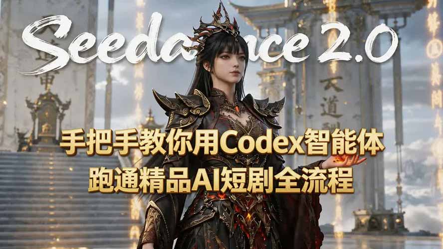手把手教你用Seedance2.0+Codex智能体跑通精品AI短剧全流程(附3种skill技能-问小徐资源库