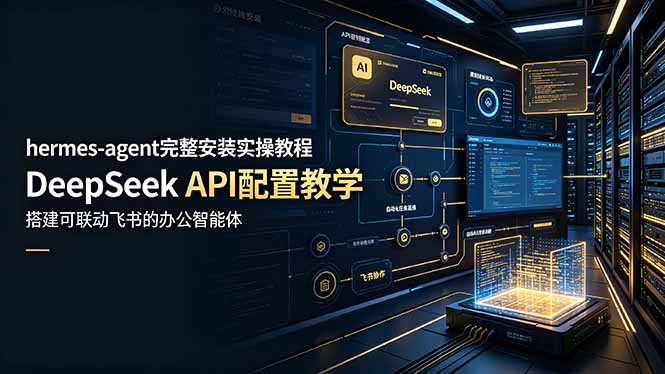 hermes-agent完整安装实操教程，DeepSeek API配置教学，搭建可联动飞书的办公智能体-问小徐资源库