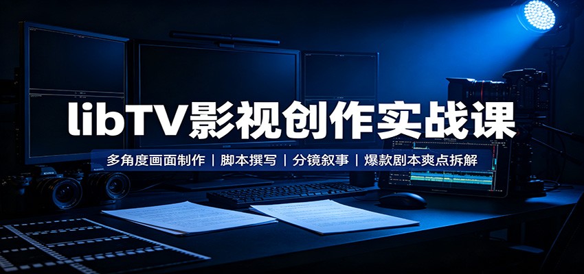 libTV影视创作实战课：多角度画面制作，脚本撰写，分镜叙事，爆款剧本爽点拆解-问小徐资源库