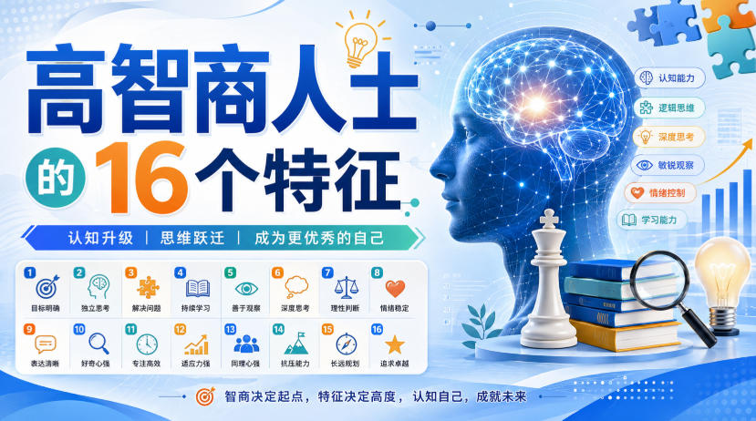付费文章:高智商人士的16个特征-问小徐资源库