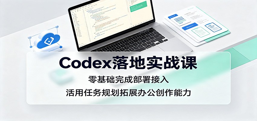 Codex落地实战课：零基础完成部署接入，活用任务规划拓展办公创作能力-问小徐资源库