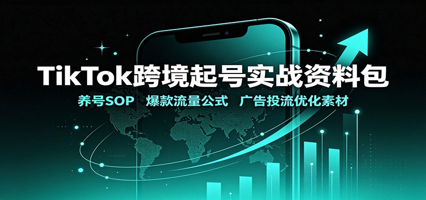 TikTok跨境起号实战资料包：养号SOP，爆款流量公式，广告投流优化素材-问小徐资源库