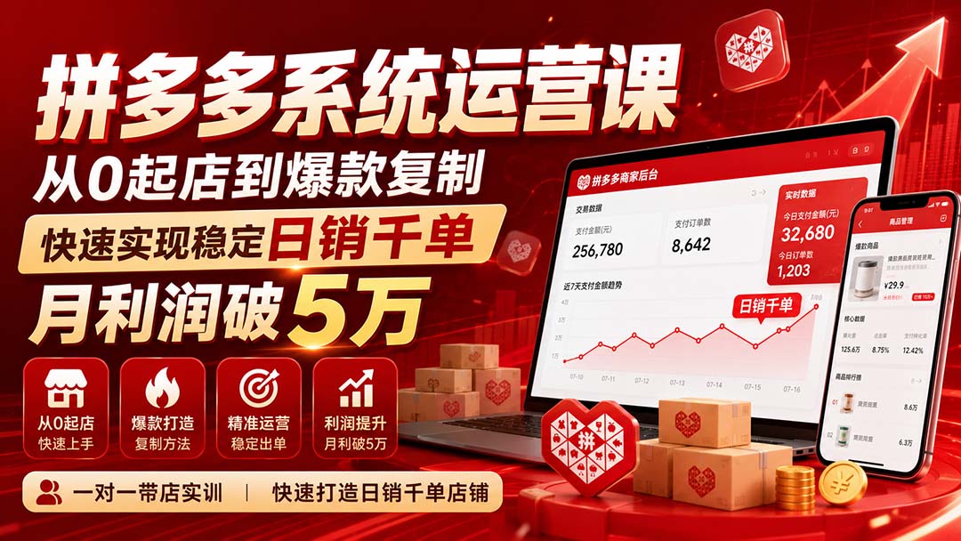 拼多多系统运营课(更新8月-问小徐资源库