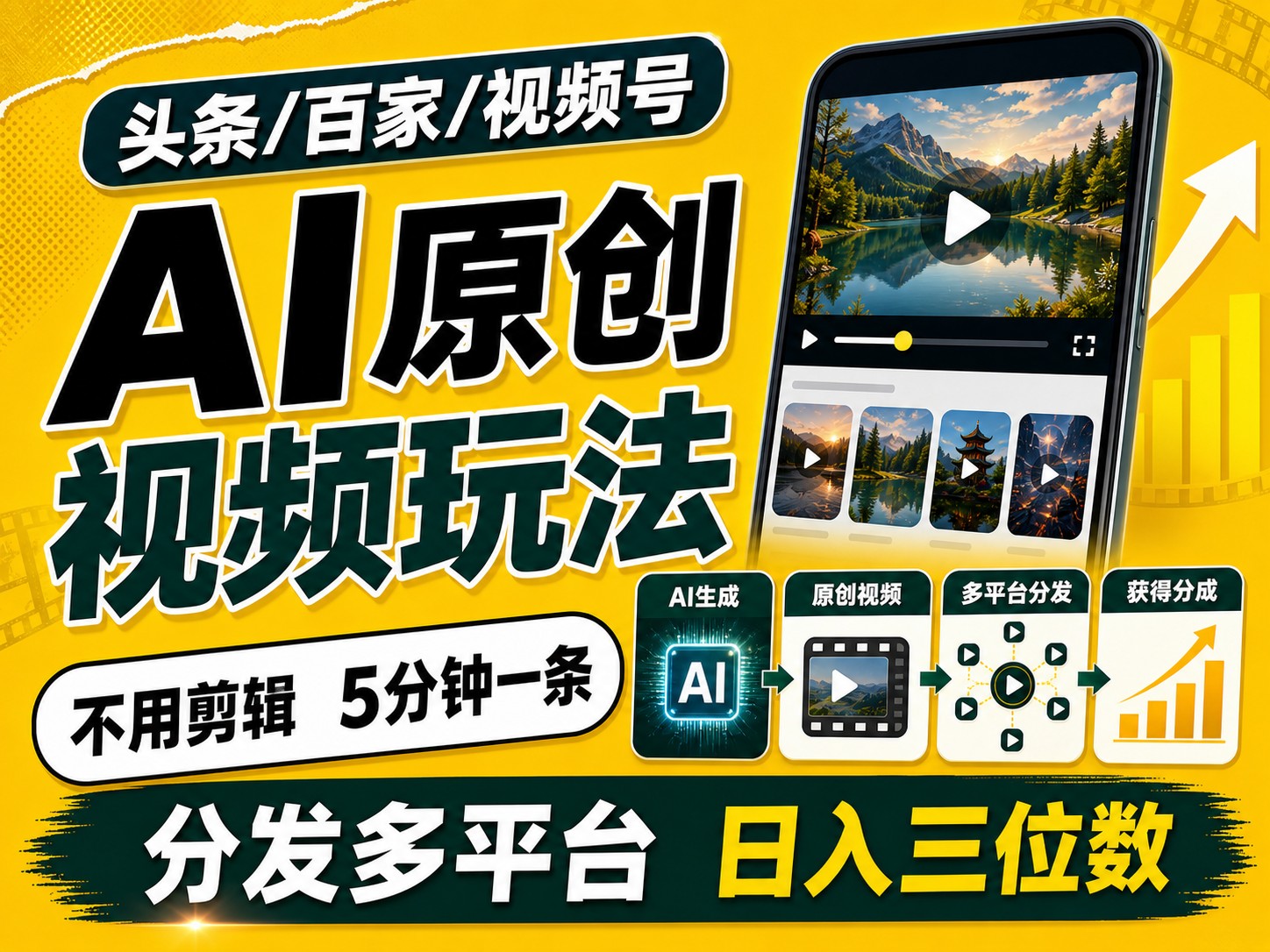 2026头条百家号升级玩法 5分钟一条原创视频 发多平台赚收-问小徐资源库