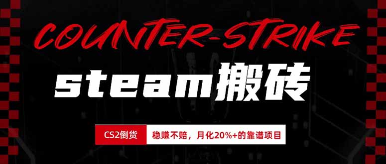 steam搬砖，倒卖cs2饰品，达到月化20%+的收益，真正的靠谱可落地长期项目-问小徐资源库