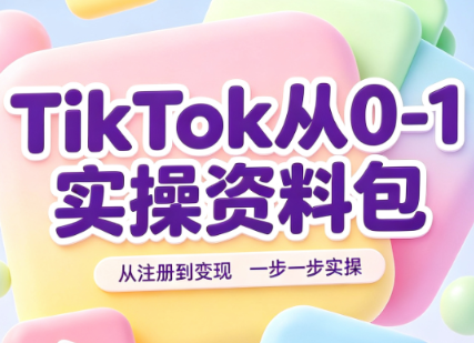 TikTok从0-1实操资料包:养号SOP+爆款公式+投流手册-问小徐资源库