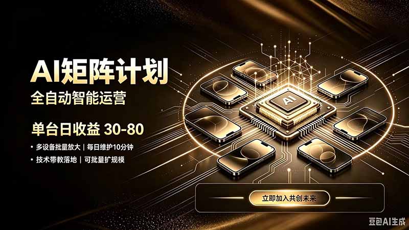 AI智能对话，矩阵规模化创业，全程技术扶持，长久稳定，日入800+-问小徐资源库
