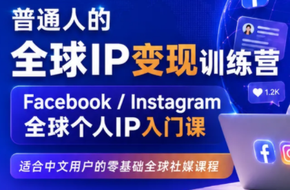 建立海外社媒底层逻辑，打造能变现的个人IP-问小徐资源库