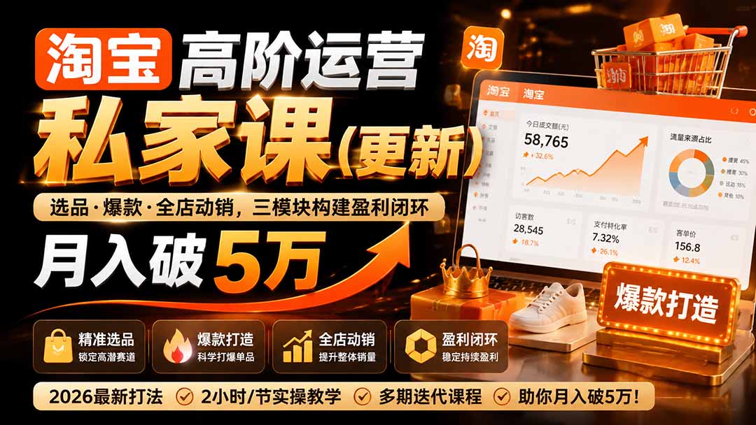 淘宝高阶运营私家课(更新26年-问小徐资源库
