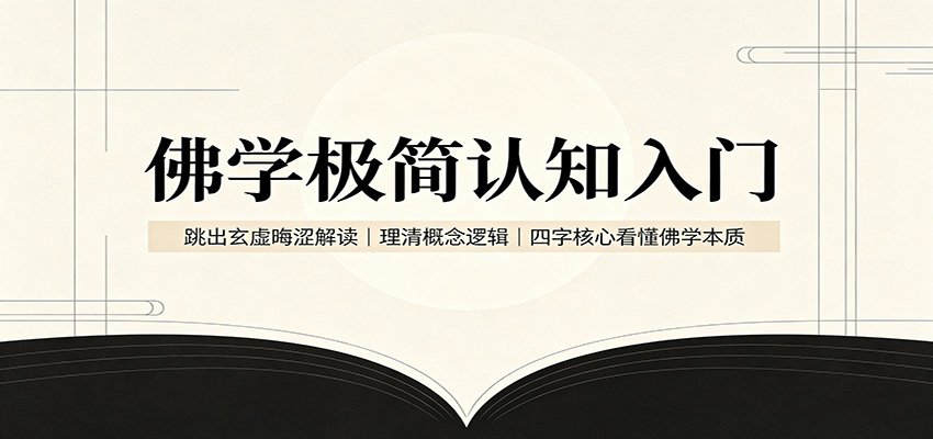 佛学极简认知入门：跳出玄虚晦涩解读，理清概念逻辑，四字核心看懂佛学本质-问小徐资源库