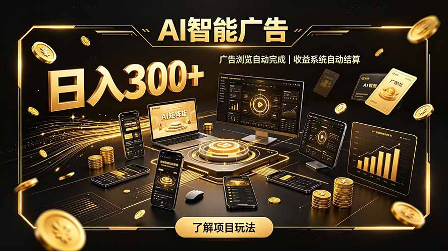 自研 AI 系统｜轻资产起步｜长期稳定收益｜宝妈 上班族轻轻松松日入300+-问小徐资源库