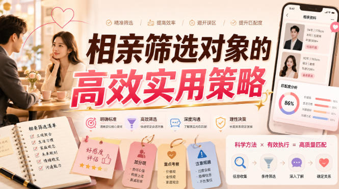 付费文章：相亲筛选对象的高效实用策略-问小徐资源库