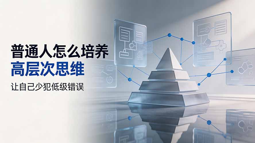 付费文章：普通人怎么培养高层次思维，让自己少犯低级错误-问小徐资源库