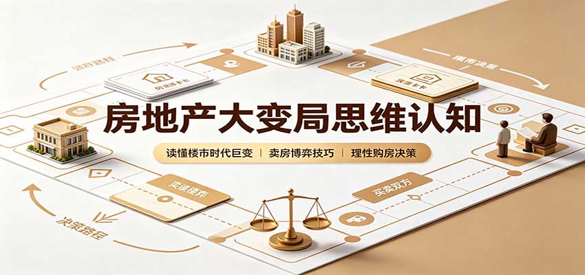 房地产大变局思维认知：读懂楼市时代巨变，卖房博弈技巧，理性购房决策-问小徐资源库
