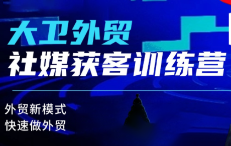 大卫老师·外贸社媒获客独家训练营(更新8月)-问小徐资源库