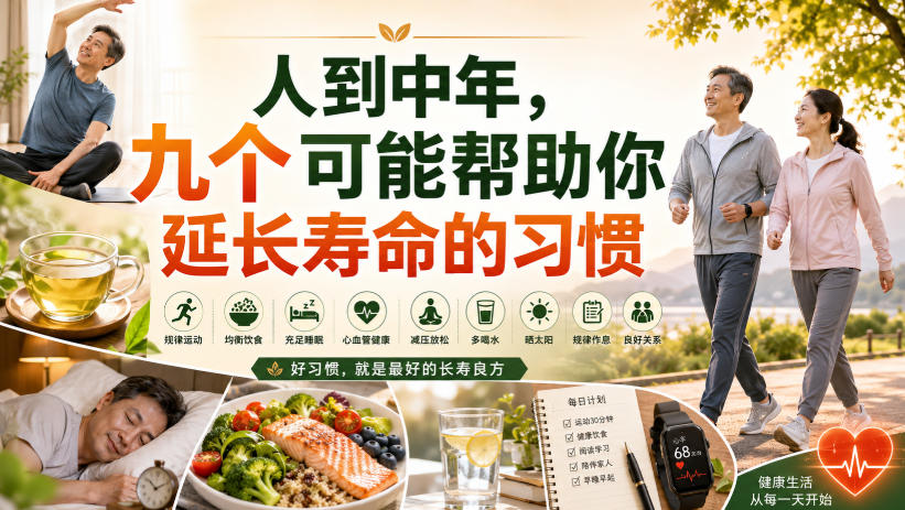 付费文章：人到中年，九个可能帮助你延长寿命的习惯-问小徐资源库