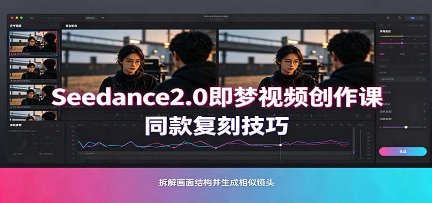 Seedance2.0即梦视频创作课：剧本式视频制作，同款复刻技巧，多行业案例落地教学-问小徐资源库